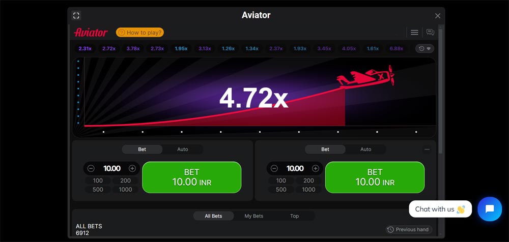 Interactive Aviator game interface at 24betting showing players' live bets and winnings